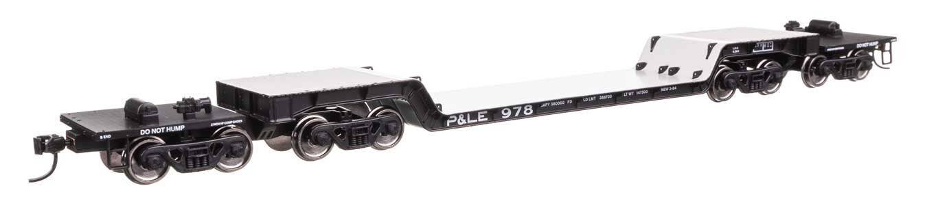 Walthers 910-50241 HO P&LE 81' 8-Axle Depressed Center Flatcar Ready to Run #978