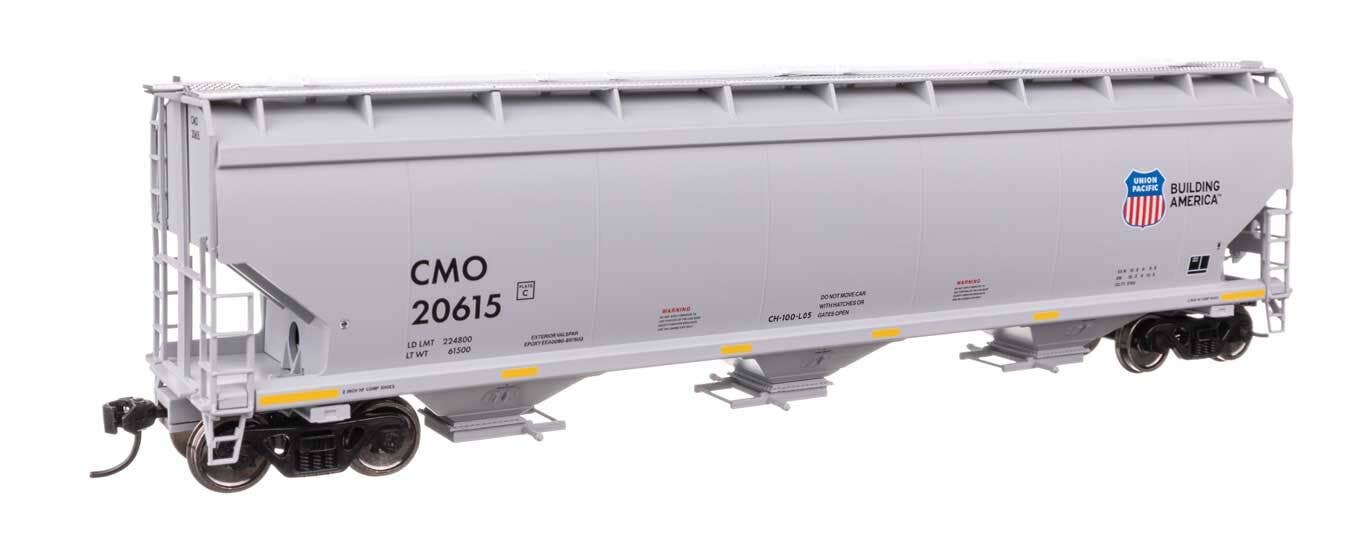 Walthers 910-7746 HO Union Pacific 60' NSC 5150 3-Bay Covered Hopper RTR #20615