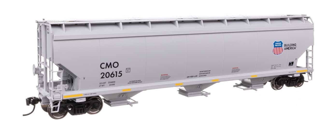Walthers 910-7746 HO Union Pacific 60' NSC 5150 3-Bay Covered Hopper RTR #20615