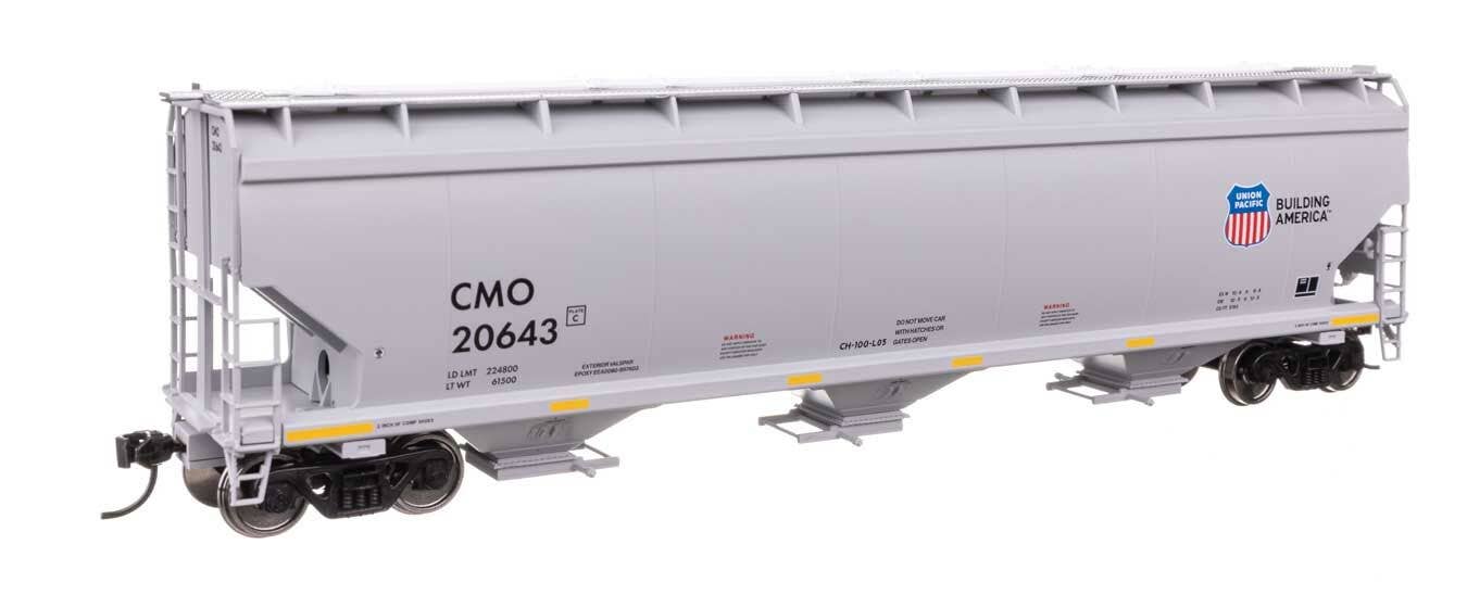 Walthers 910-7747 HO Union Pacific 60' NSC 5150 3-Bay Covered Hopper RTR #20643