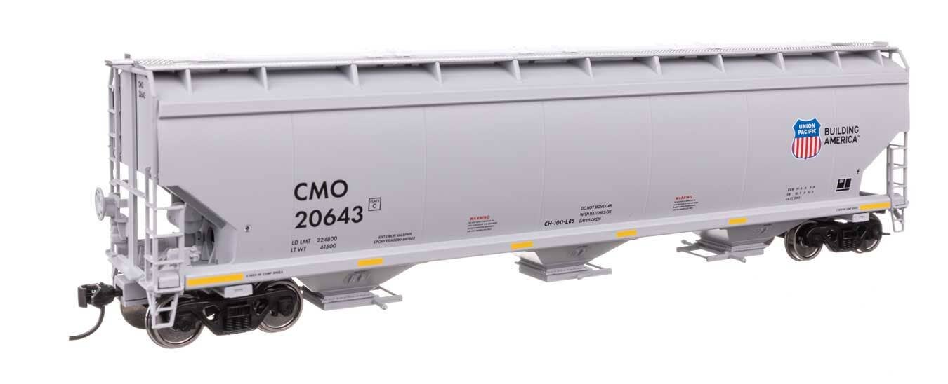 Walthers 910-7747 HO Union Pacific 60' NSC 5150 3-Bay Covered Hopper RTR #20643