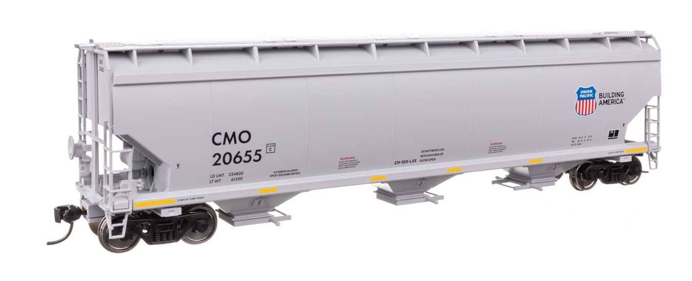 Walthers 910-7748 HO Union Pacific 60' NSC 5150 3-Bay Covered Hopper RTR #20655
