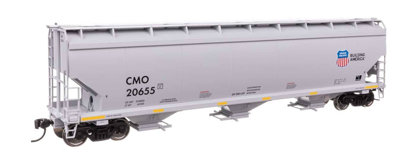 Walthers 910-7748 HO Union Pacific 60' NSC 5150 3-Bay Covered Hopper RTR #20655