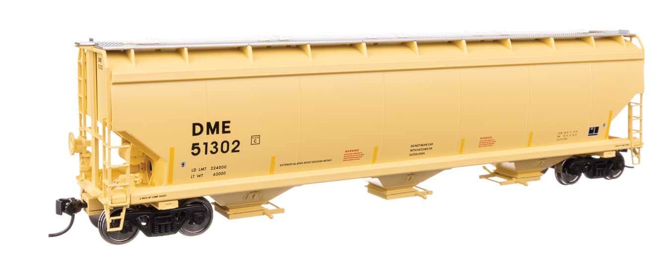 Walthers 910-7749 HO DME 60' NSC 5150 3-Bay Covered Hopper Ready to Run #51302