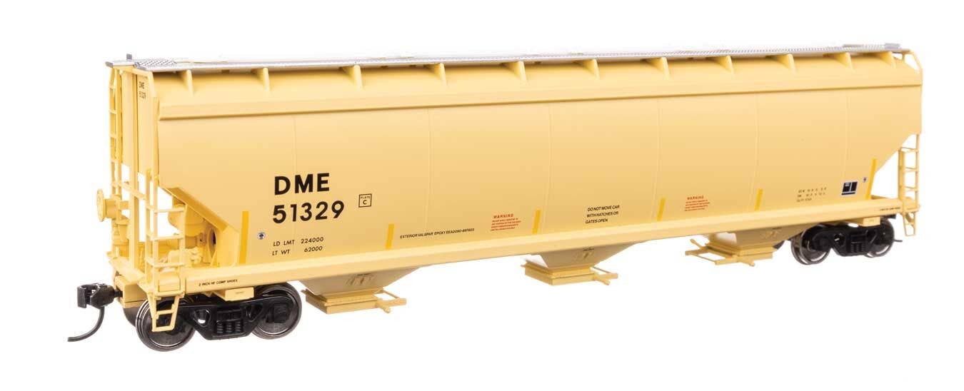 Walthers 910-7750 HO DME 60' NSC 5150 3-Bay Covered Hopper Ready to Run #51329