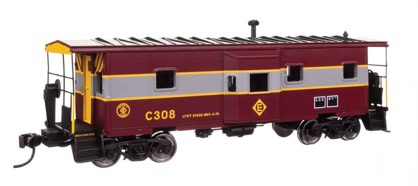 Walthers 910-8675 HO Erie Lackanwanna International Bay Window Caboose RTR #C308