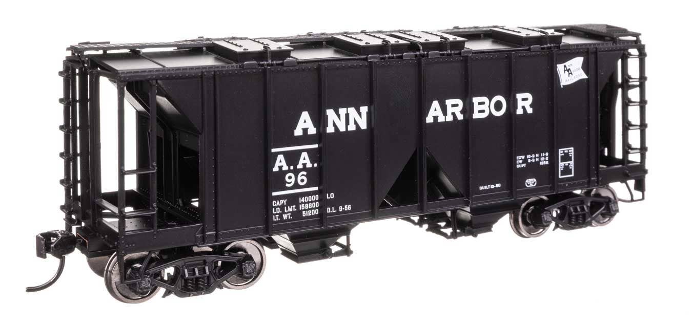 Walthers 910-49702 HO Ann Arbor ACF 1958 Cu Ft Covered Hopper Ready to Run #96