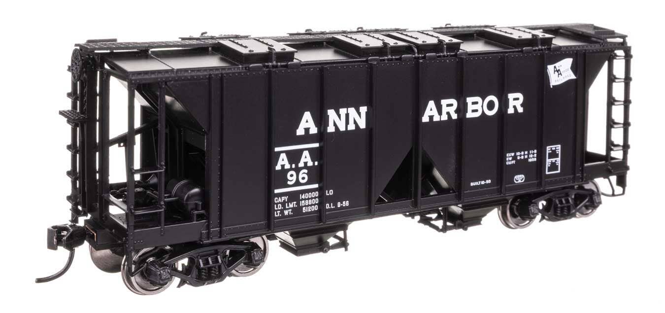 Walthers 910-49702 HO Ann Arbor ACF 1958 Cu Ft Covered Hopper Ready to Run #96