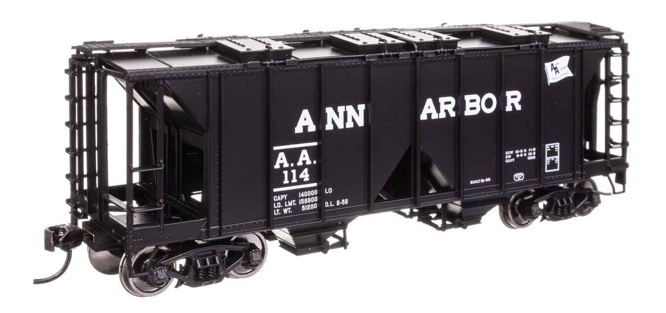 Walthers 910-49703 HO Ann Arbor ACF 1958 Cu Ft Covered Hopper Ready to Run #114