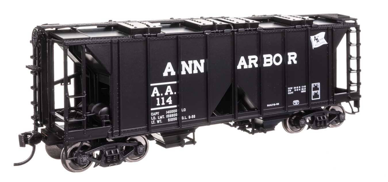 Walthers 910-49703 HO Ann Arbor ACF 1958 Cu Ft Covered Hopper Ready to Run #114