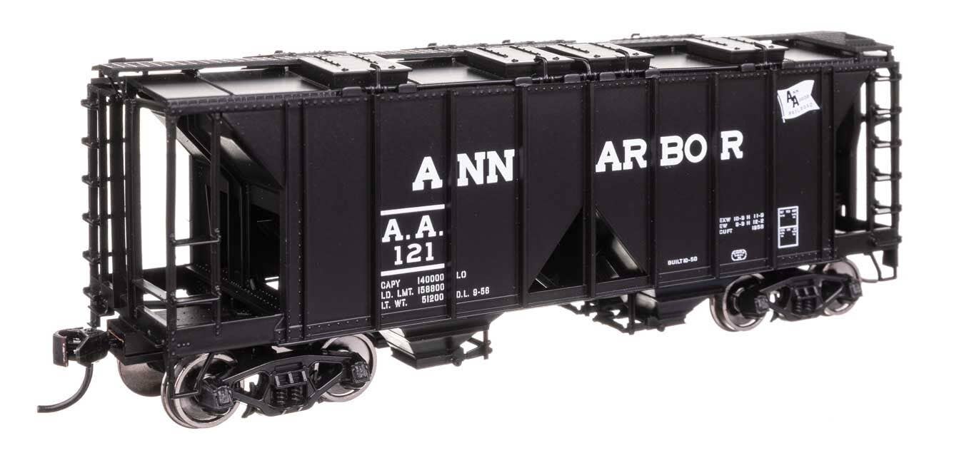 Walthers 910-49704 HO Ann Arbor ACF 1958 Cu Ft Covered Hopper Ready to Run #121