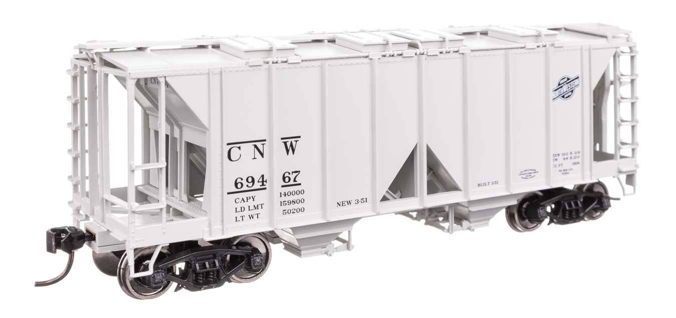 Walthers 910-49709 HO CNW ACF 1958 Cu Ft Covered Hopper Ready to Run #69467