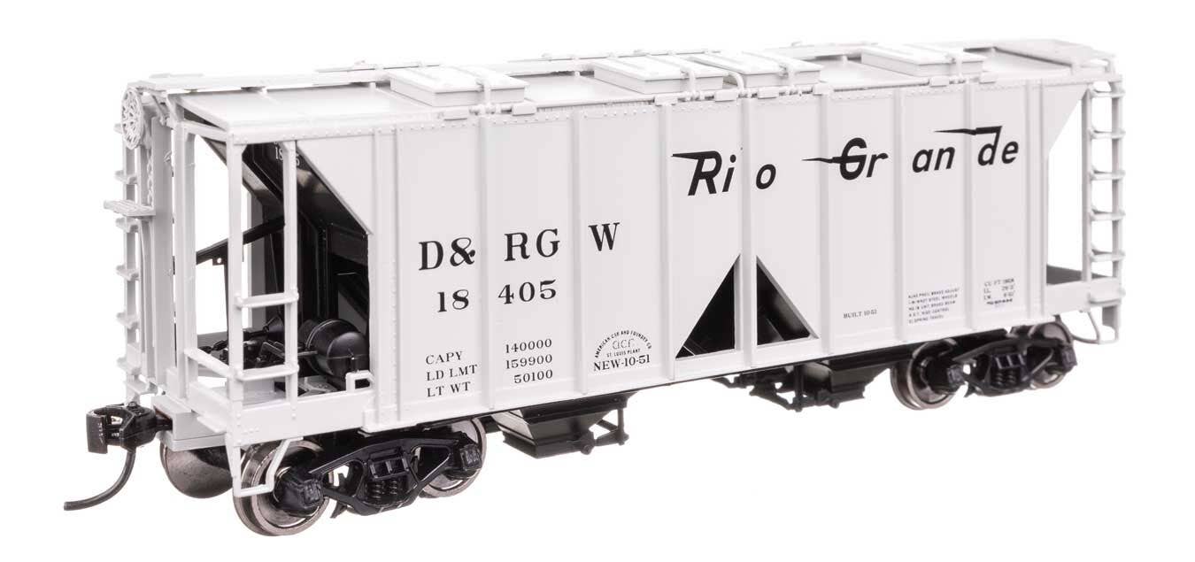 Walthers 910-49711 HO D&RGW ACF 1958 Cu Ft Covered Hopper Ready to Run #18405