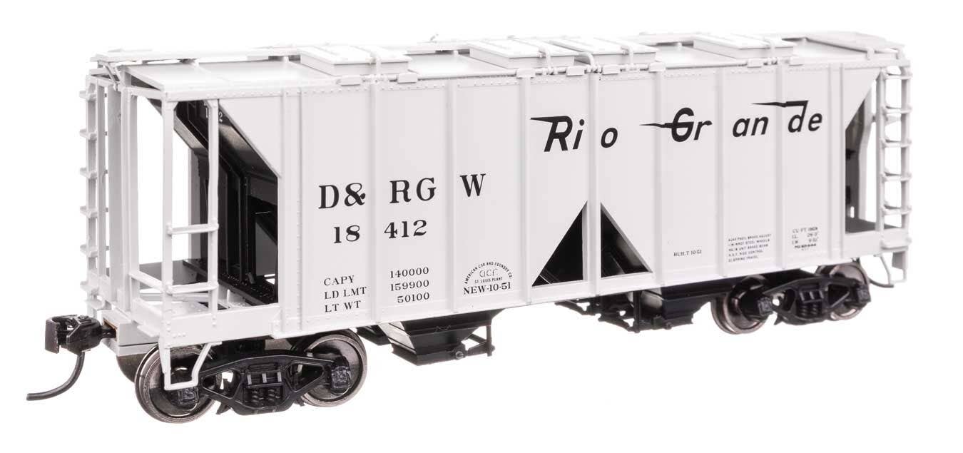 Walthers 910-49712 HO D&RGW ACF 1958 Cu Ft Covered Hopper Ready to Run #18412