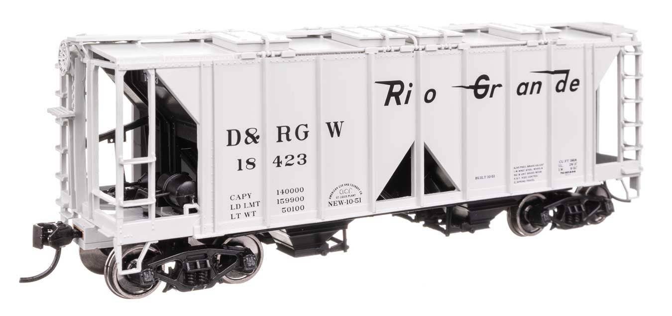 Walthers 910-49713 HO D&RGW ACF 1958 Cu Ft Covered Hopper Ready to Run #18423