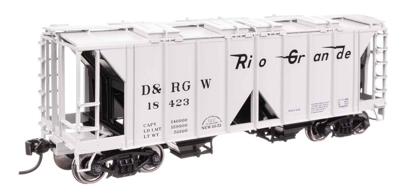 Walthers 910-49713 HO D&RGW ACF 1958 Cu Ft Covered Hopper Ready to