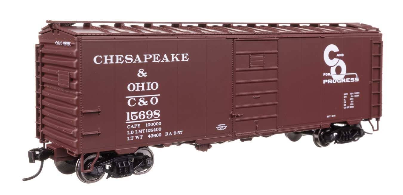 Walthers 910-45504 HO Chesapeake & Ohio 40' PS-1 Boxcar Ready to Run #15698