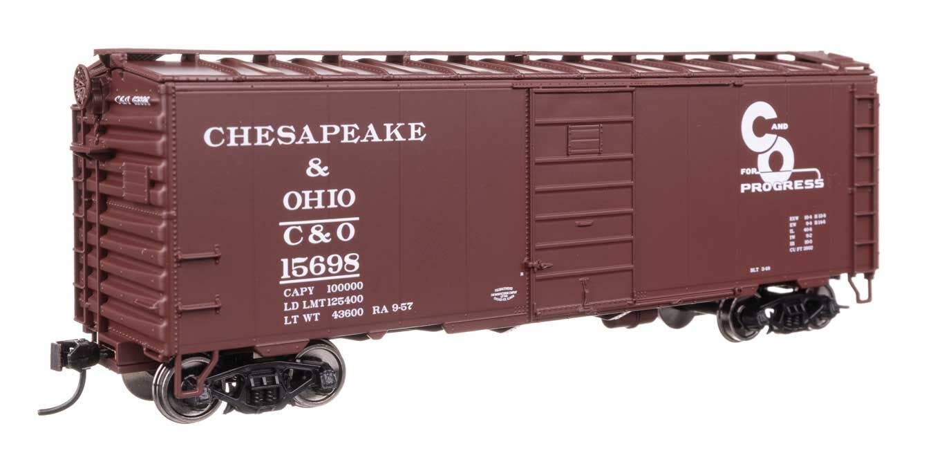 Walthers 910-45504 HO Chesapeake & Ohio 40' PS-1 Boxcar Ready to Run #15698