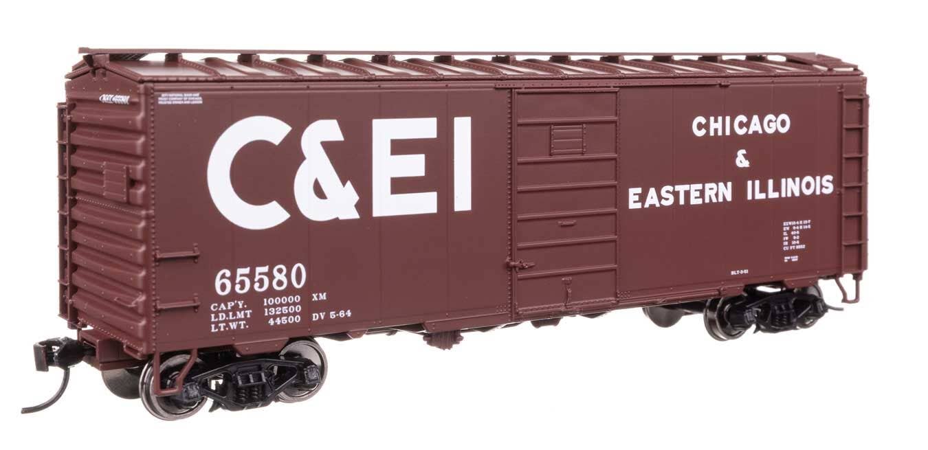 Walthers 910-45505 HO Chicago & Eastern Illinois 40' PS-1 Boxcar RTR #65580