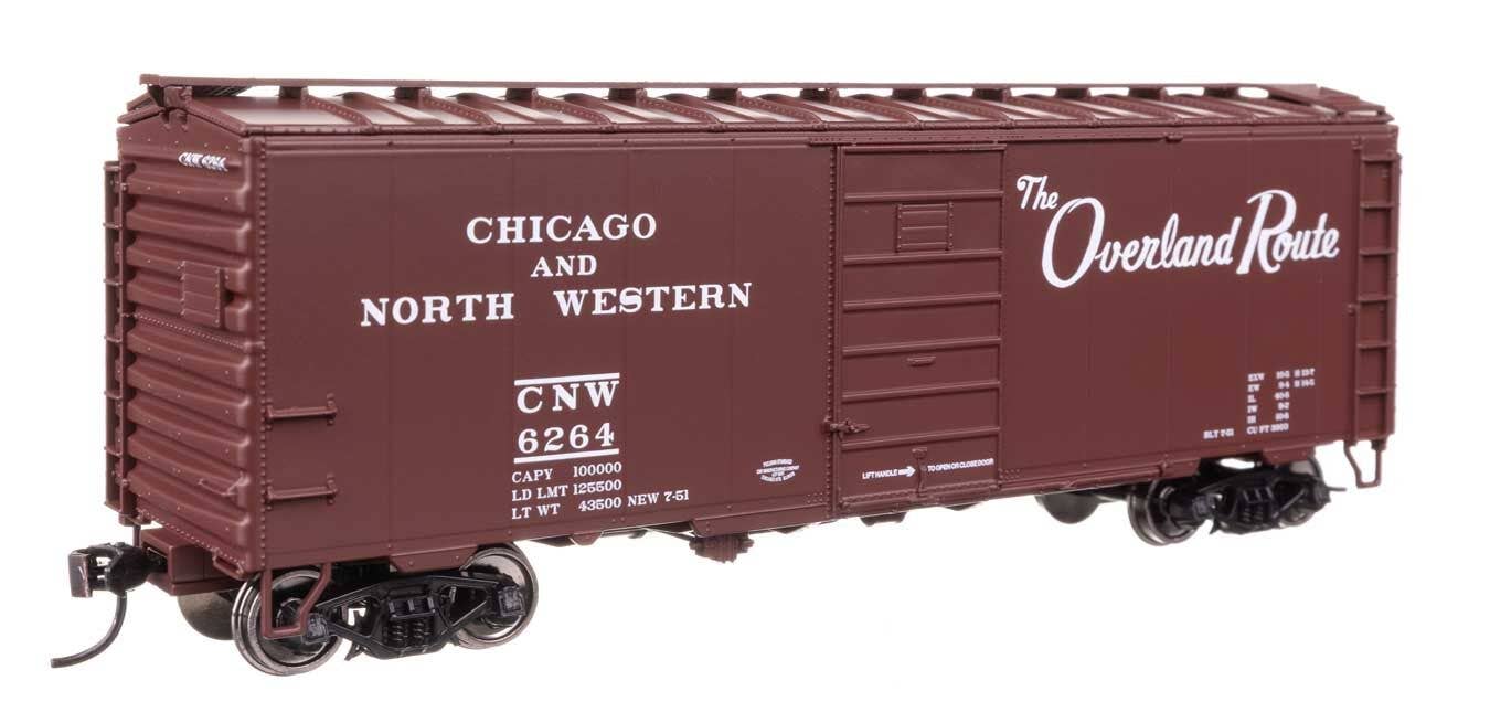 Walthers 910-45507 HO Chicago & North Western 40' PS-1 Boxcar Ready to Run #6264