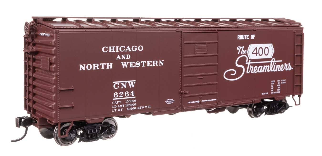 Walthers 910-45507 HO Chicago & North Western 40' PS-1 Boxcar Ready to Run #6264