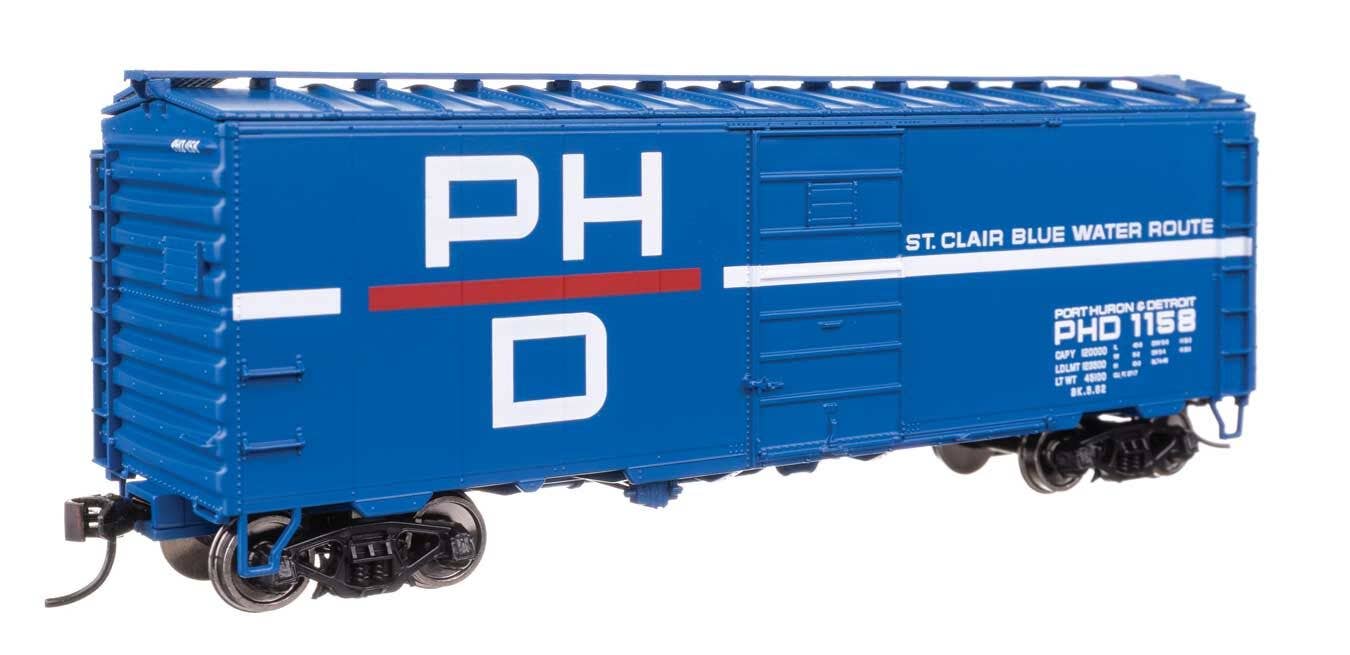 Walthers 910-45515 HO Port Huron & Detroit 40' PS-1 Boxcar Ready to Run #1158