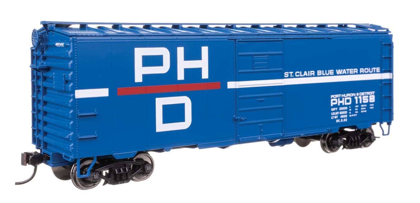 Walthers 910-45515 HO Port Huron & Detroit 40' PS-1 Boxcar Ready to Run #1158