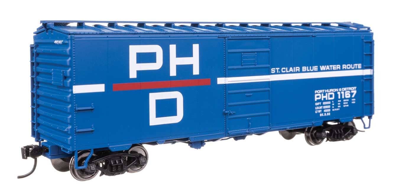 Walthers 910-45516 HO Port Huron & Detroit 40' PS-1 Boxcar Ready to Run #1167