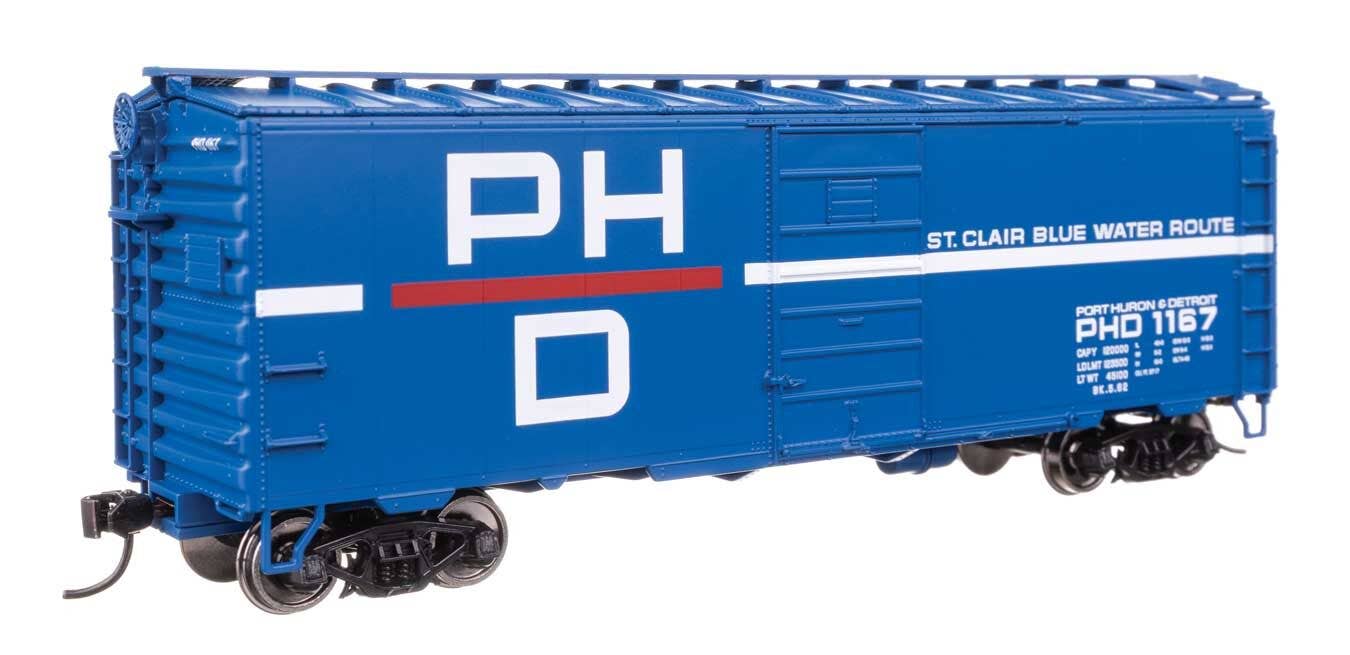 Walthers 910-45516 HO Port Huron & Detroit 40' PS-1 Boxcar Ready to Run #1167