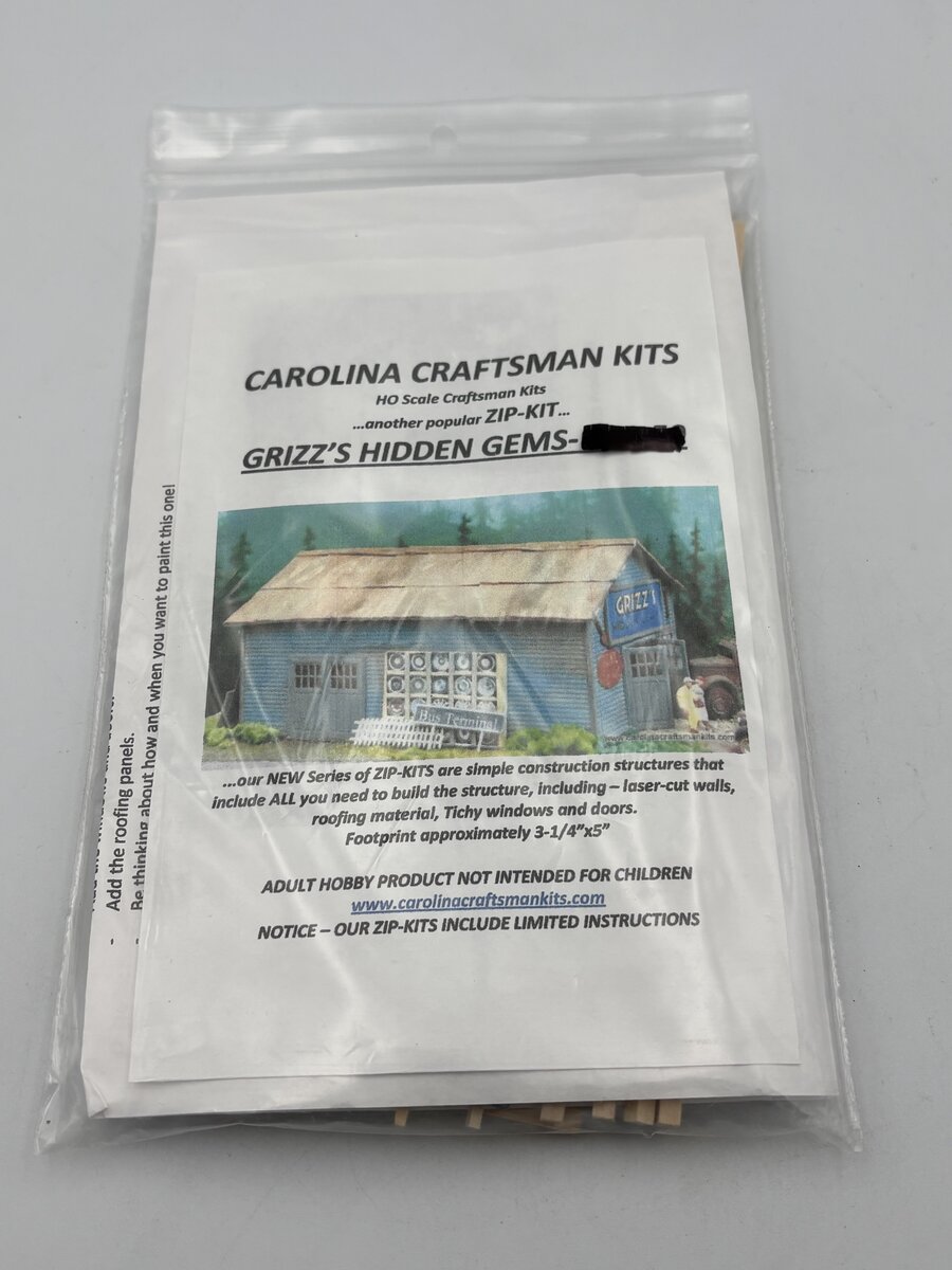 Carolina Craftsman HO Scale Grizz's Hidden Gems Build Kit