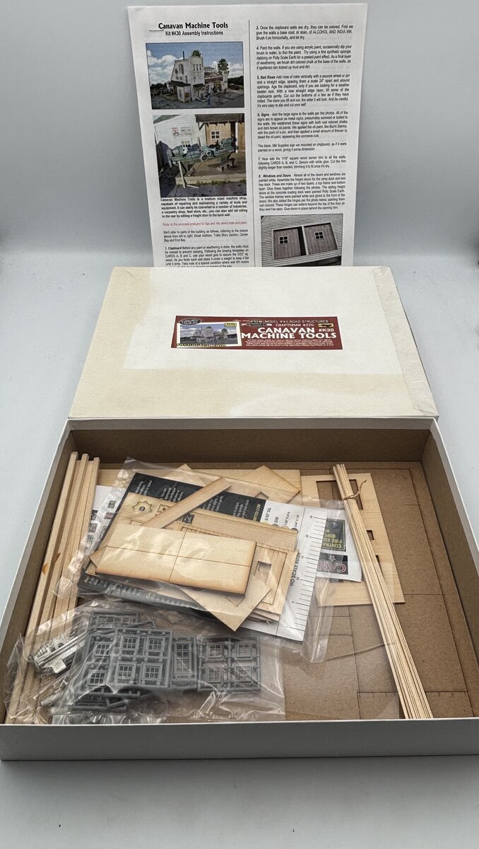 FOS Scale Limited K30 HO Scale Canavan Machine Tools Craftsman Kit