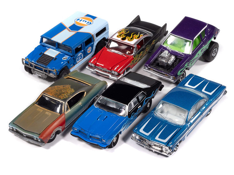 Johnny Lightning JLSF027-B-CASE 1:64 Street Freaks - 2024 Release 1B (Set of 6)