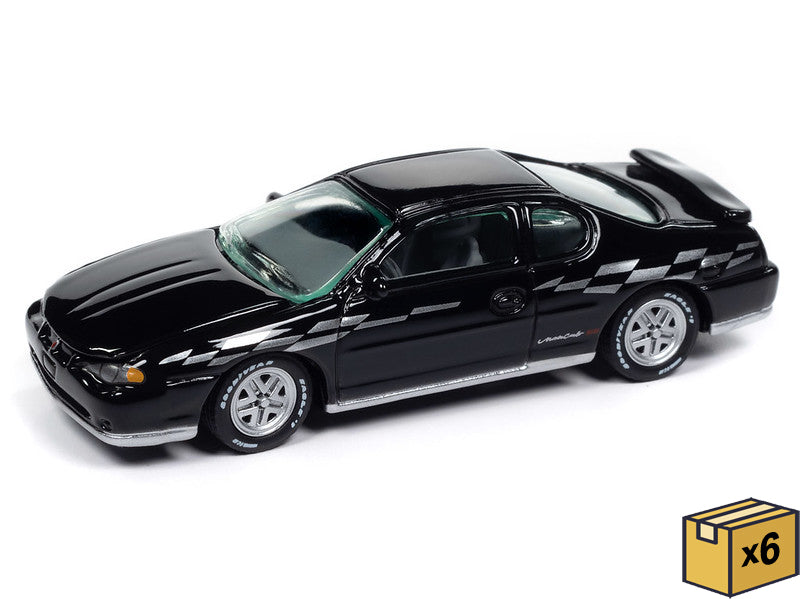 Johnny Lightning JLSP391-B-CASE 1:64 Gloss Black 2001 Chevry Monte Carlo SS