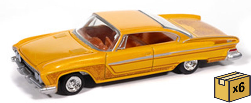Auto World AWSP195-A-CASE 1:64 Mango Smoothie 1961 Dodge Phoenix Lowrider Car