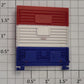 Lionel 16687-12 Red / White / Blue Door with Guides