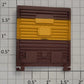 Lionel 19204-14 Brown/Yellow Milwaukee Road Multi-Panel Boxcar Door with Guides