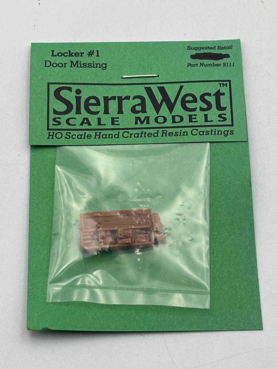 Sierra West 9111 HO Scale Locker #1 Door Missing