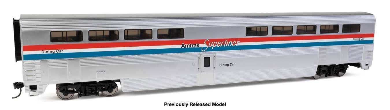 Walthers 920-12034 HO AMTK Ph. III Lighted 85' PS Superliner I Diner RTR #38003