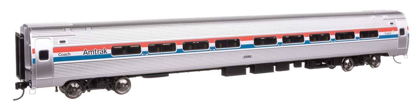 Walthers 920-11211 HO Amtrak Phase III 85' Amfleet I 84-Seat Coach RTR #21089