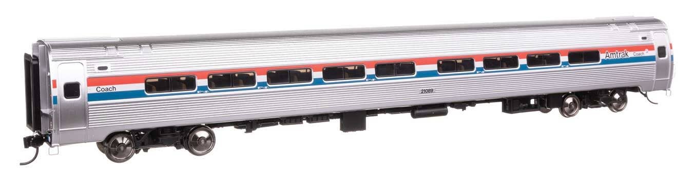 Walthers 920-11211 HO Amtrak Phase III 85' Amfleet I 84-Seat Coach RTR #21089