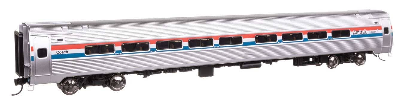 Walthers 920-12213 HO AMTK Ph. III Lighted 85' Amfleet I 84-Seat Coach RTR