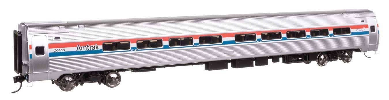Walthers 920-12213 HO AMTK Ph. III Lighted 85' Amfleet I 84-Seat Coach RTR