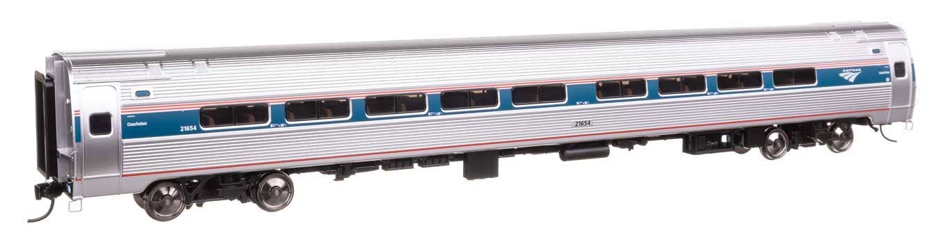 Walthers 920-12218 HO AMTK Ph. VI Lighted 85' Amfleet I 84-Seat Coach RTR #21680