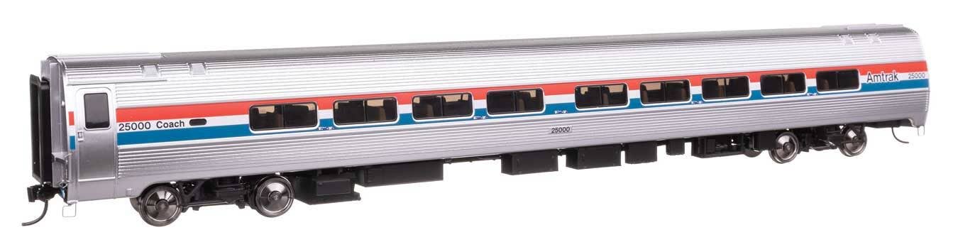 Walthers 920-12229 HO AMTK Phase III Lighted 85' Amfleet II 59-Seat Coach #25047