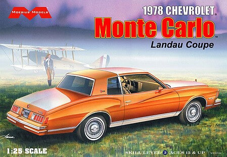 Moebius Models 2330 1:25 1978 Chevy Monte Carlo Landau Coupe Plastic Model Kit