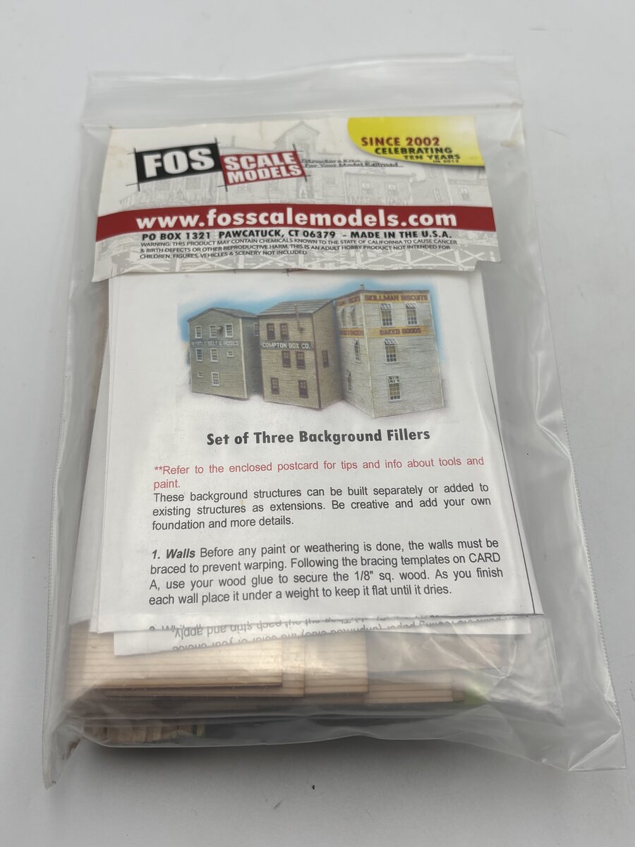 FOS Scale Limited HO Set Of Three Background Fillers Build Kit