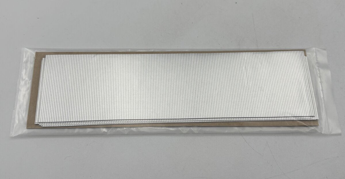 Doctor Ban's Scale Consortium DBZ6210C Silver Metalic Cardstock 1-1/2" Wide x 6"