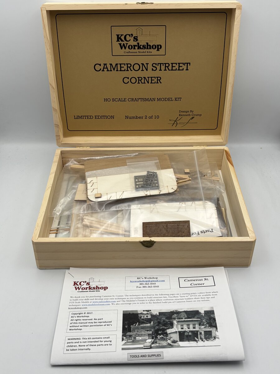 KC'S Workshop HO Scale Cameron St Corner Building Kit