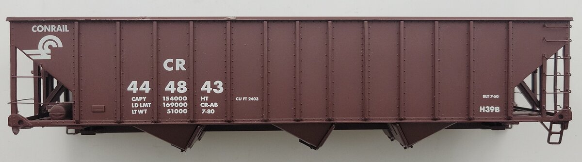 Des Plaines Hobbies DPS15092 S Conrail 3-Bay Brown Hopper Shell
