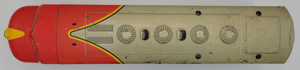Marx MX-21 O Gauge Santa Fe Diesel Locomotive Powered Engine Tinplate Shell